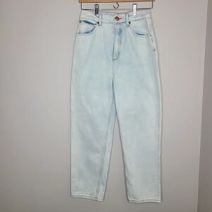Sandro Paris Women's Jeans Size 36 FR Moms Jeans High Waisted‎ Bleached